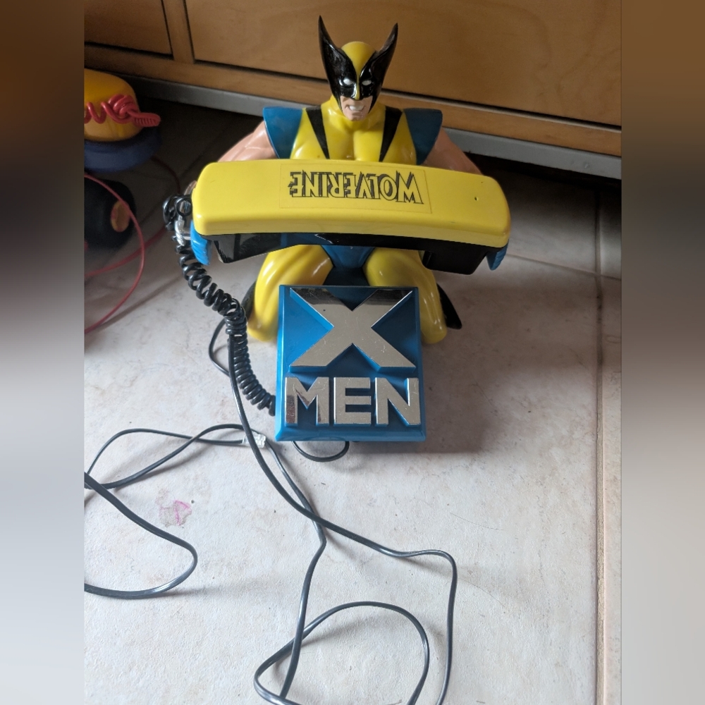 Wolverine X-Men Yellow & Blue Novelty Phone